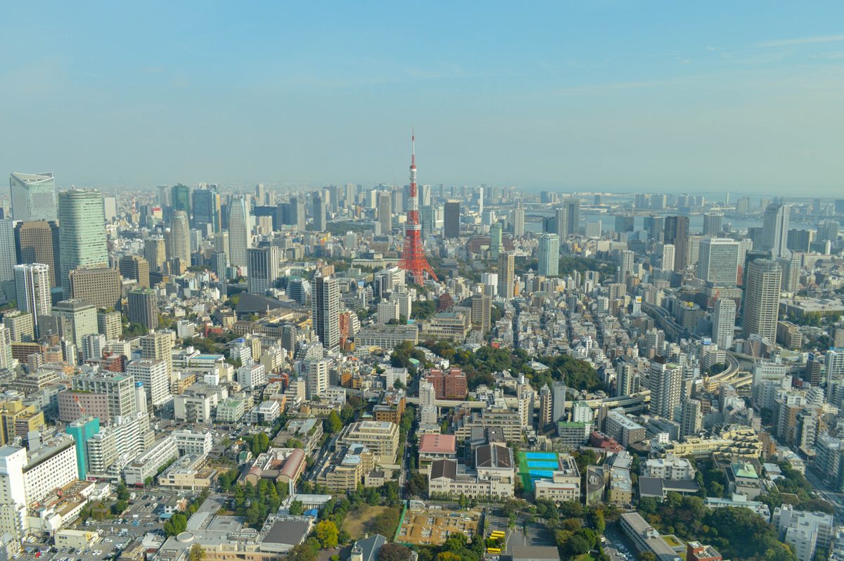 東京タワーと都心の街並み